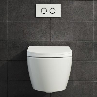 China Hidden Sanitary White Ceramic Wall-Hung Wall Hung Smart Toilet Cistern Bathroom Toilet for sale