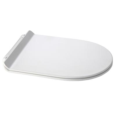 China Slow-end toilet seats have a reputable plastic soft narrow WC wall mounted toilet seat cover for sale