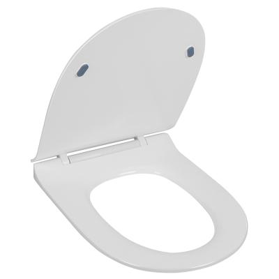 China Slow-end Toilet Seats WC UF Plastic White One Piece Toilet Seat Bucket Cover for sale