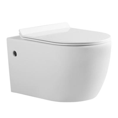 China Concealed Low Price Bathroom UF Soft Narrow Cistern Wall Hung WC Toilet Seat Bucket Cover for sale