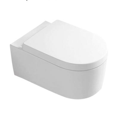 China Good Selling UF Plastic Hidden Wall Hanging Soft Close Ceramic Tank Toilet Seat Cover for sale