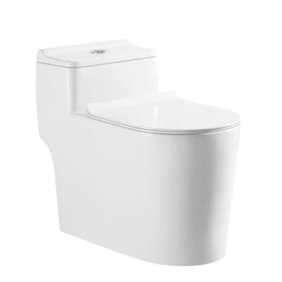 China Double-flow Lowest Price Bathroom WC White Color UF One Piece Toilet Lid Cover for sale