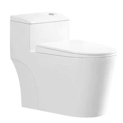 China Double-Flow UF Classic Bathroom Sanitary One-Piece Toilet Seat Lid With Slow Down Seat Ring for sale