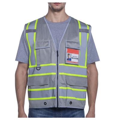 China Scenes Application Wholesale 100% Polyester Multiple Knit Vest With Pocket Safety Inexpensive High Quality Reflective Vest for sale