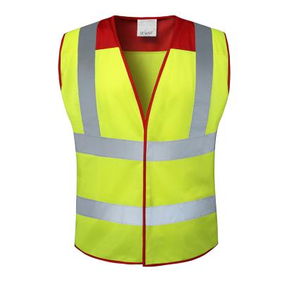 China Wholesale Custom Cheap Class 2 Multi Reflective Engineer Logo Red Visibility Work Yellow Scenes Application Safety Vest for sale