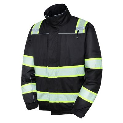 China Reflective Reflective Safety Water Proof Jacket Visible Black Women's Working Jacket High Tops For Motorcycle for sale