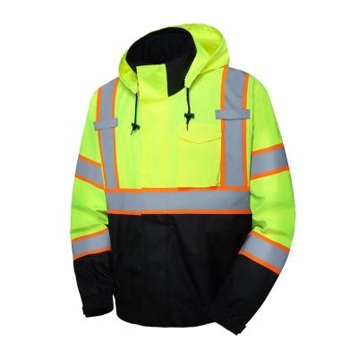 China Water Proof High Visibility Safety Reflective Mesh Reflective Construction Clothing With Belt for sale