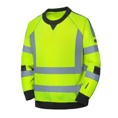 China Multiple Scenes Enforcement Work Construction Traffic Safety Hi Vis Shirt Workwear Jacket Safety Thoughtful Sweatershirt for sale