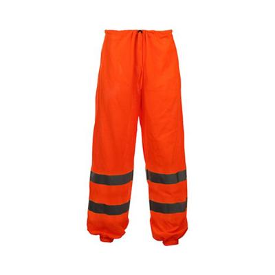 China Multiple High Visibility Polyester Mesh Work Wear Safety Trousers Application Scenes Reflective Safety Pants for sale