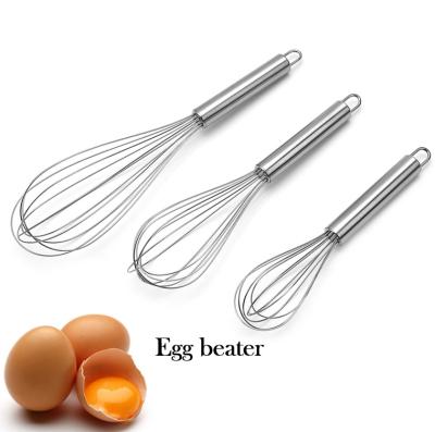 China 3 Pack Classical design manual stainless steel egg whisk egg beater with balloon shape For cooking for sale