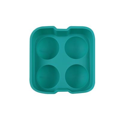 China BPA Free Reusable Ice Ball Maker Silicone Ice Cube Tray Mold with Lid for Juice Whiskey Cocktails for sale