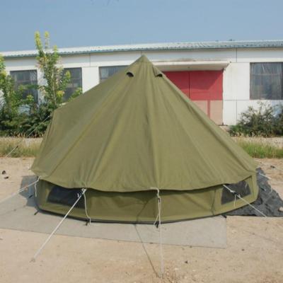 China Straight Tie Type Heavy Duty 5M Family Camping Bell Tent for sale