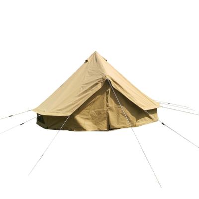 China 4M 5M 6M 7M New two door UV-resistant design canvas bell tent outdoor canvas bell tent for sale for sale