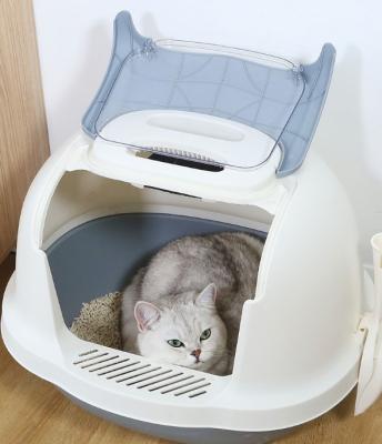 China Viable Plastic Cat Litter Box Toilet Scoop Free Mix Color Cat Litter Box Cat Litter Box for sale