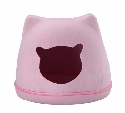 China 2018 Viable New Design Felt Shaped Cat Hammock Bed Cat Bed Slipper Pet Passionate Pet Bed for sale