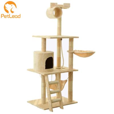 China Sustainable Cat Tree Toy Furniture Cat Activity Tree Pet Toys Large Cat Purple Tree for sale