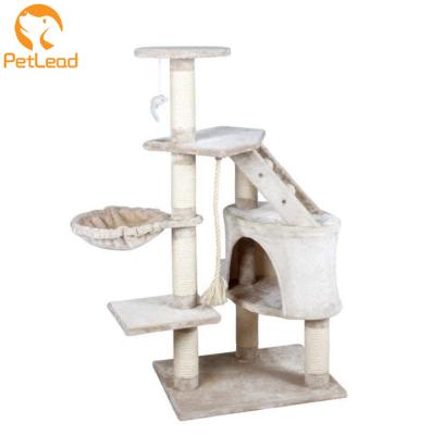 China Viable Purple Cat Activity Tree Cat Tree Pet Toys Sisal Pet Tree for sale