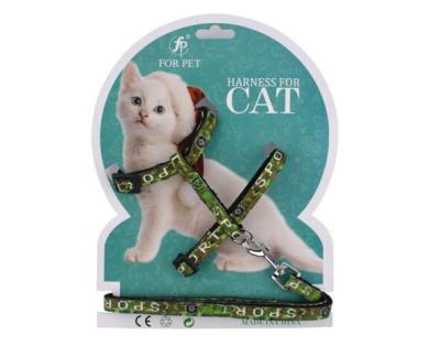 China Durable Printing Cat Chest Harness Cat Harness Cat Harness and Leash for sale