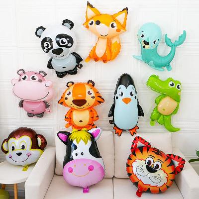 China Wholesale Cartoon Amnimal Amazone 4D Foil Balloon Birthday Party Decoration Animal Kids Toy Air Ball Baby Shower for sale