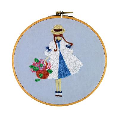 China China DIY Embroidery Flower Pattern Beginner Cross Stitch Kit Handmade Needlepoint Kit For Adults for sale