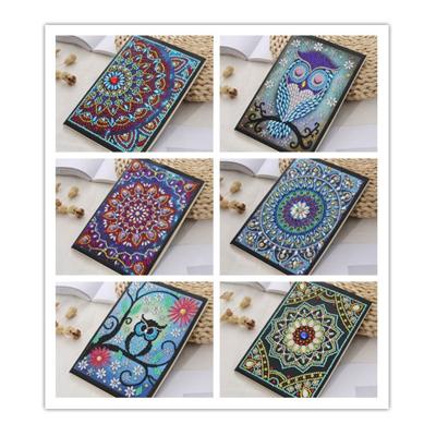 China Modern wholesale diamond painting notebook a5 shaped diamond with mandala pattern notebook for handmade crafts for sale