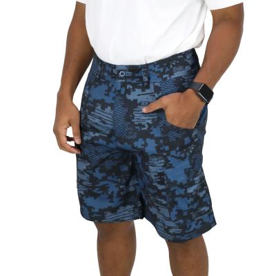 China Custom Printed Pattern Mens Swim Trunks Breathable Quick Dry Shorts With Pockets Camouflage Tactical Fishing Shorts for sale