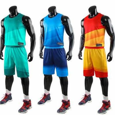 China Antibacterial Custom Made Basketball Suits Sets Suits Space Sleeveless Shirts And Shorts Basketball Wear Sets For Logo Sports Wear for sale