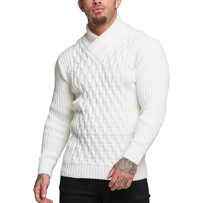 China Other 2021 autumn/winter sweater men's solid color long sleeve knit new men's sweater border men's wear for sale