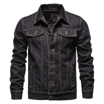 China Custom Spandex fashion men's denim jacket stripper/factory wholesale new nylon down jacket men's polyester jackets and outerwear for sale