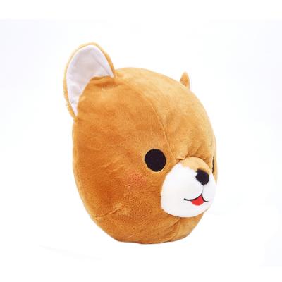 China Eco-friendly Material Customized Decorative Sofa Cute Dog Plush Toy Cushion Pillow for sale