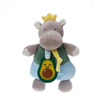 China Eco-friendly Material Elephant Hippo Rabbit Lion Free Sample Stuffed Baby Plush Toy For Infant Animal Toys for sale