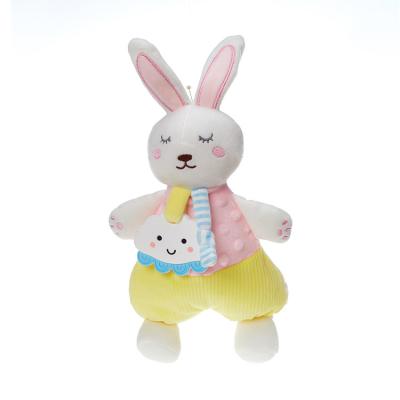 China Eco-friendly Material Pink Long-eared Rabbit Shape Stuffed Rabbit Plush Toys Rabbit for sale