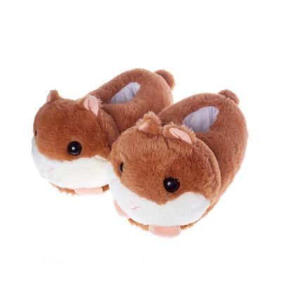 China Fashion Trend Plush Squirrel Slippers Plush Cotton Indoor Slippers for sale