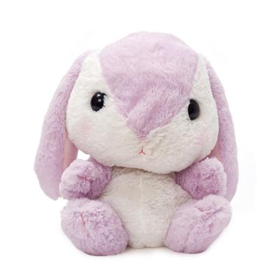 China Eco-friendly Material Pink Sitting Rabbit With Long Ears Cute Plush Toy Bunny Rabbit for sale