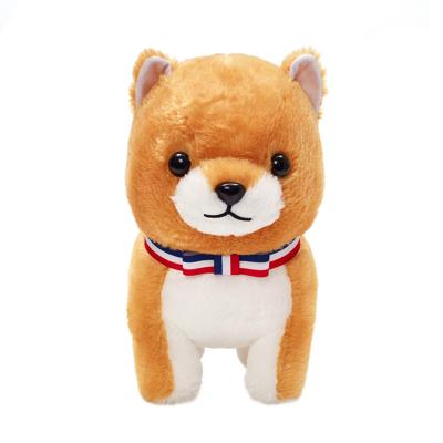 China Eco-friendly Material A Cute Brown Standing Puppy Plush Toy For Dogs Dogs Custom Plush Toys for sale