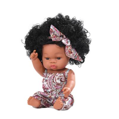 China Educational Lifelike Realistic Silicone Vinyl Doll Black African Reborn Baby Dolls For Kids Girls Toys for sale