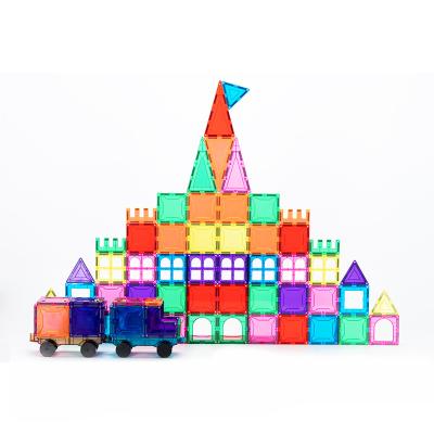 China Safety Educational 3D Magnet Building Block Magnetic Tiles Set For Kids Preschool Stem Learning Toys for sale