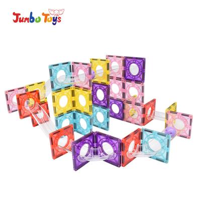 China 2022 New Style Safety Magnetic Marble Race Set Building Blocks Tiles Toys For Children for sale