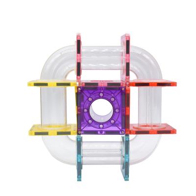 China Safety ELEPHANT TOYS Amazon Hot Sale Magnetic Blocks For Toddlers 3D Magnetic Tiles Toys With Marble Run Toy Set for sale