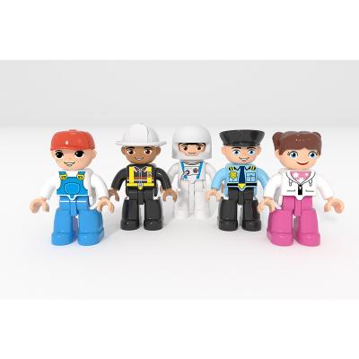 China Wholesale Good Quality Safety Figures Cartoon Dolls Plastic Action Numbers Mini Building Block Magnetic Brick for sale