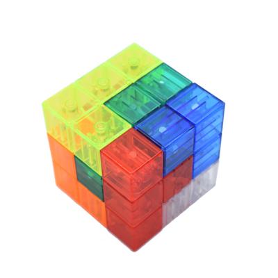 China HOT SELLING DIY Magnetic Magic Cube 3D Puzzle Cube Magnetic Block Building Block Set Toddler Kid Toy for sale