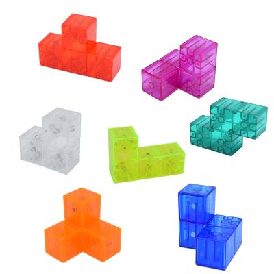 China DIY TOY Magnetic Magic Cube 3D Puzzle Moving Person Games Cube Organizer 6*6 Magic Magnetic Building Cubes Set For Kids for sale