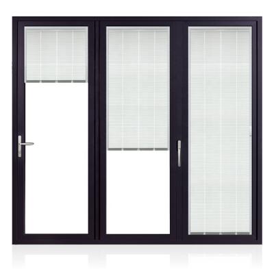 China waterproof & Healthy Insulation& WANJIA Exterior Doors Modern Soundproof Glass Door Energy Saving Aluminum Folding Bifold Doors for sale