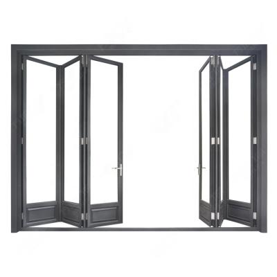 China waterproof & Healthy Insulation& tempered glass energy saving aluminum bifold doors price bangladesh for sale