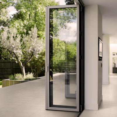 China waterproof & Healthy Insulation& Latest Design Energy Saving Modern Aluminum Bifold Villa House Large Bifold Glass Bifold Doors for sale