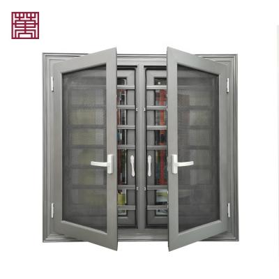 China Folding Screen WANJIA Designed Aluminum Screen Casement Window for sale