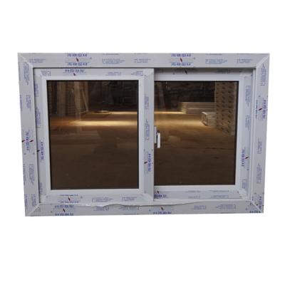 China Plastic folding screen WANJIA upvc pvc double glazed sliding windows factory pvc window for sale