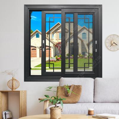 China Tempered Glass Folding Sliding Doors Screen Customized Aluminum Windows for sale