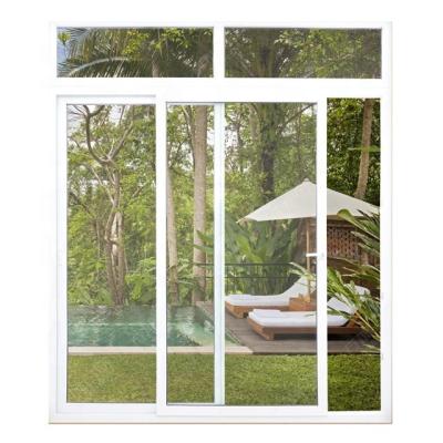 China waterproof & Healthy Insulation& WANJIA upvc sliding doors energy saving soundproof glass balcony frame sliding doors for sale