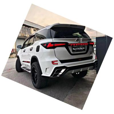 China ABS factory rear bumper for Fortuner Ramand 2016-2022 style modify rear bumper 2016+ for sale